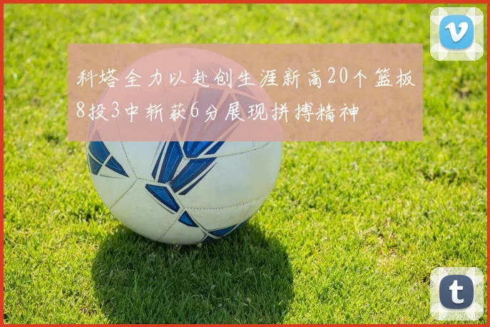 科塔全力以赴创生涯新高20个篮板8投3中斩获6分展现拼搏精神